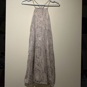 Urban Outfitters Beige Snake Print Mini Dress
